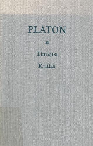 Okładka książki Timajos ; Kritias albo Atlantyk / Platon ; przeł. [z grec.], wstępem, komentarzem i skorowidzem opatrzył Paweł Siwek.