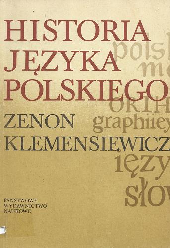 Okładka książki Historia języka polskiego / T. 2 / Zenon Klemensiewicz.