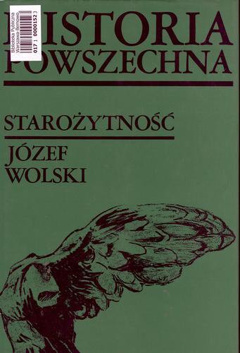 Okładka książki Historia powszechna :starożytność / Józef Wolski.