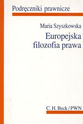 Okładka książki  Europejska filozofia prawa  2