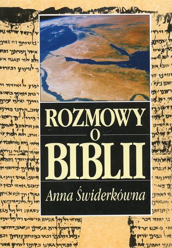 Okładka książki Rozmowy o Biblii / Anna Świderkówna.