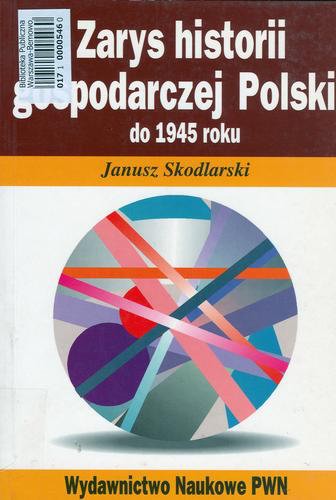 Okładka książki  Zarys historii gospodarczej Polski do 1945 r.  9