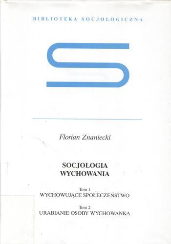 Okładka książki  Socjologia wychowania  11