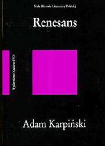 Okładka książki Renesans / Adam Karpiński.