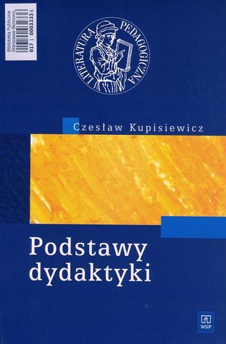 Okładka książki Podstawy dydaktyki / Czesław Kupisiewicz.