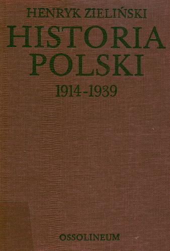 Okładka książki  Historia Polski 1914-1939  1
