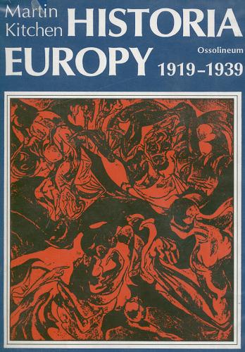 Okładka książki  Historia Europy 1919-1939  2