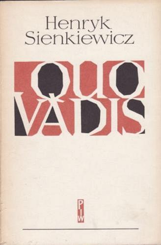 Okładka książki Quo vadis / Henryk Sienkiewicz ; oprac. graf. Andrzej Heidrich.