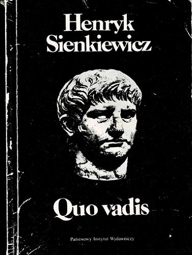 Okładka książki Quo vadis / Henryk Sienkiewicz.