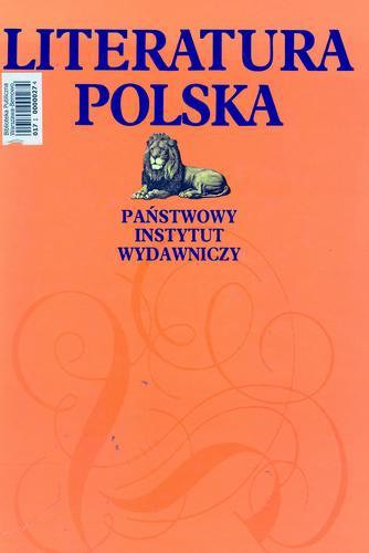 Okładka książki Literatura polska / Jan Tomkowski.