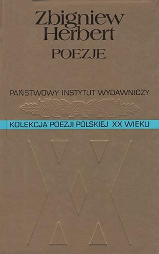 Okładka książki Poezje / Zbigniew Herbert.