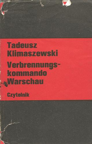 Okładka książki Verbrennungskommando Warschau / Tadeusz Klimaszewski.