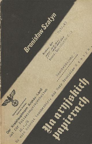 Okładka książki Na aryjskich papierach / Bronisław Szatyn.