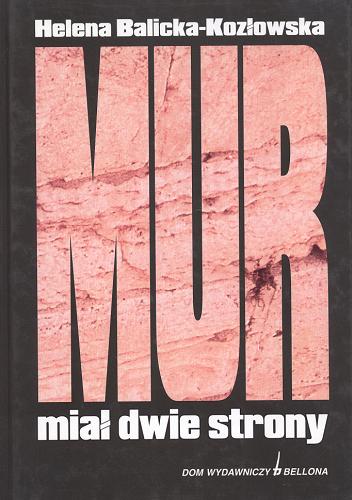Okładka książki Mur miał dwie strony / Helena Balicka-Kozłowska.
