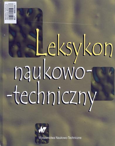 Okładka książki Leksykon naukowo-techniczny