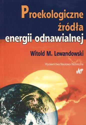 Okładka książki  Proekologiczne źródła energii odnawialnej  3