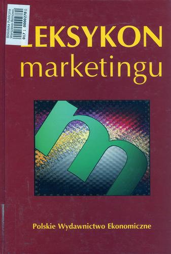 Okładka książki Leksykon marketingu / red. Jerzy Altkorn ; red. Teodor Kramer.