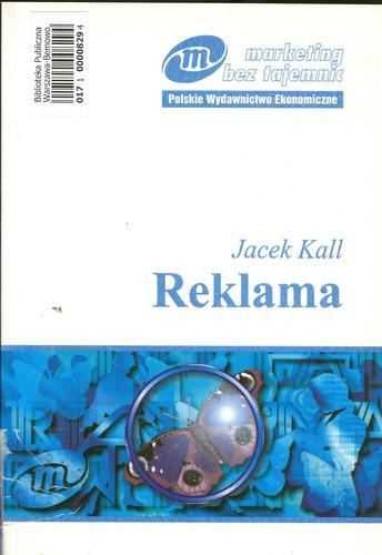 Okładka książki Reklama / Jacek Kall.