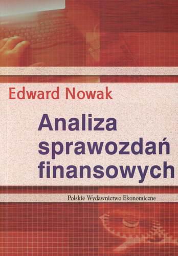 Okładka książki  Analiza sprawozdań finansowych  1