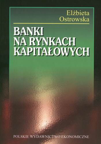 Okładka książki  Banki na rynkach kapitałowych  1