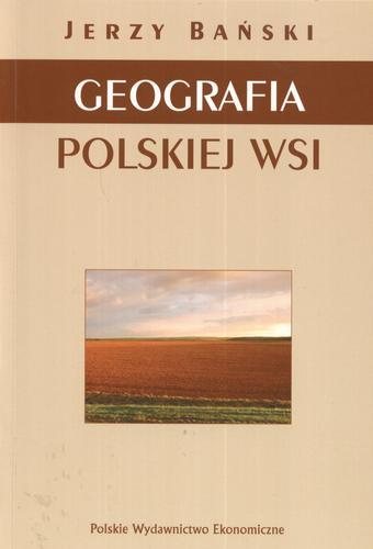 Okładka książki  Geografia polskiej wsi  1