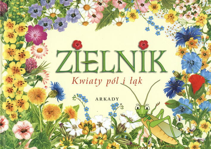 Okładka książki Zielnik :kwiaty pól i łąk / Agnieszka Rekłajtis-Zawada ; il. Magdalena Prugar-Kazubek.