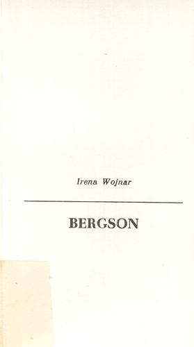 Okładka książki Bergson / Irena Wojnar.