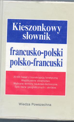 Okładka książki  Kieszonkowy słownik francusko-polski, polsko-francuski  1