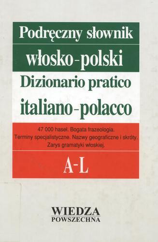 Okładka książki  Podręczny słownik włosko-polski T. 1 A-L  7
