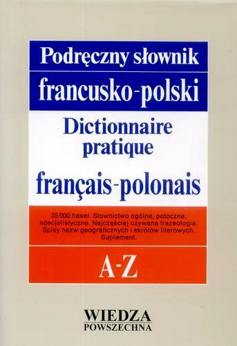 Okładka książki  Podręczny słownik francusko-polski z suplementem : A-Z  2
