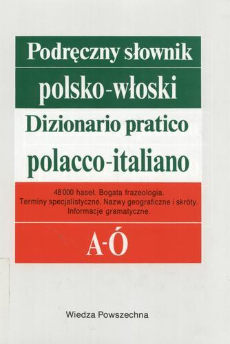 Okładka książki  Podręczny słownik polsko-włoski T. 1 A-ú  1