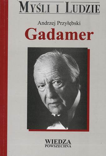 Okładka książki  Gadamer  1