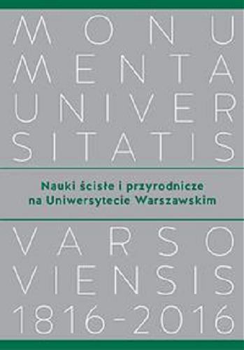 Okładka książki  Nauki ścisłe i przyrodnicze na Uniwersytecie Warszawskim  7