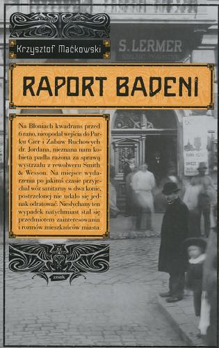 Okładka książki  Raport Badeni  1