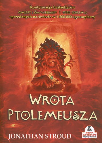 Okładka książki Wrota Ptolemeusza /  Jonathan Stroud ; przekł. Radosław Januszewski.