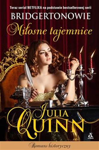 Okładka książki Miłosne tajemnice / Julia Quinn ; przekład Aleksandra Jagiełowicz.