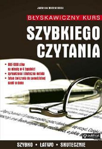 Okładka książki Błyskawiczny kurs szybkiego czytania / Jadwiga Mierwińska.