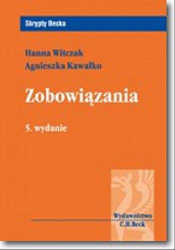 Okładka książki Zobowiązania / Hanna Witczak, Agnieszka Kawałko.