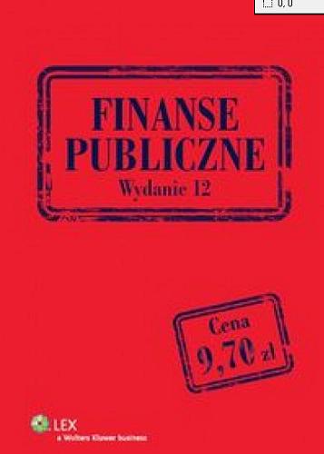 Okładka książki Finanse publiczne / red. Kinga Puton.