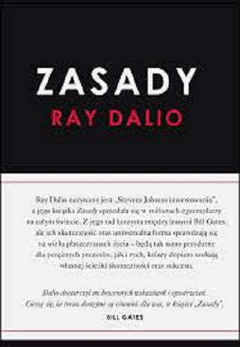 Okładka książki Zasady / Ray Dalio ; przełożył Krzysztof Kurek.