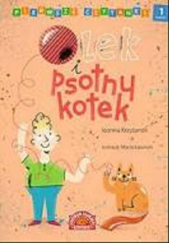 Okładka książki Olek i psotny kotek / Joanna Krzyżanek ; ilustracje Maciej Łazowski.