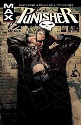 Okładka książki Punisher max. T. 1 / scenariusz Garth Ennis ; tłumaczenie z języka angielskiego Marek Starosta.