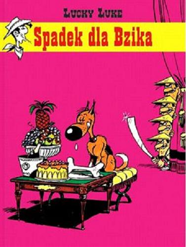 Okładka książki Spadek dla Bzika / rysunki Morris ; scenariusz René Goscinny ; przekład z języka francuskiego Marrek Puszczewicz.