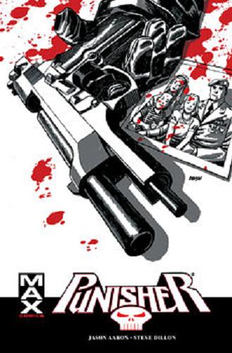 Okładka książki Punisher max. T. 9 ; Punisher max X-mas special / scenariusz Jason Aaron ; tłumaczenie z języka angielskiego: Marek Starosta.