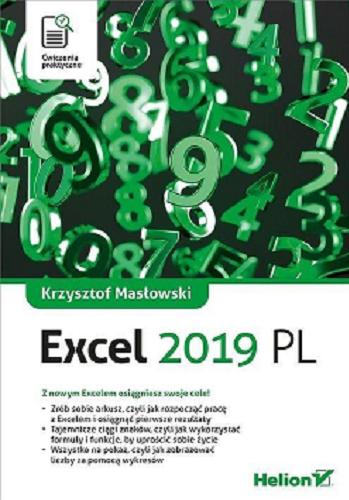 Okładka książki Excel 2019 PL / Krzysztof Masłowski.