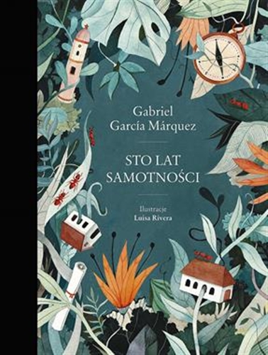 Okładka książki Sto lat samotności / Gabriel García Márquez ; ilustracje Luisa Rivera ; przełożyły Grażyna Grudzińska, Kalina Wojciechowska.