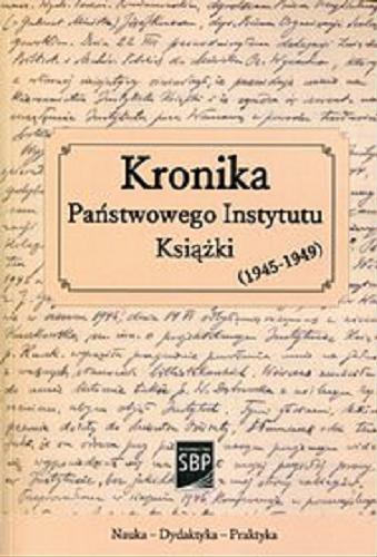Kronika Państwowego Instytutu Książki (1945-1949) Tom 164