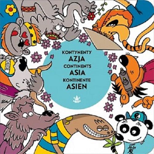 Okładka książki Azja = Asia = Asien / Ilustracje Piotr Nowacki.