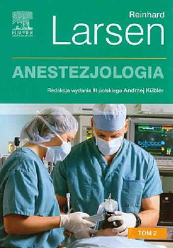 Okładka książki  Anestezjologia : 475 rycin, 290 tabel. T. 2  1