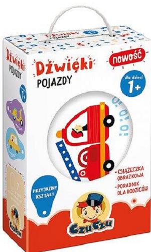 Okładka książki Dźwięki Pojazdy / [Gra edukacyjna] ilustracje Agnieszka Malarczyk ; poradnik przygotowała mgr Agnieszka Ostapczuk.